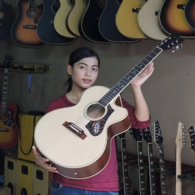 GITAR AKUSTIK ELEKTRIK GIBSON NATURAL