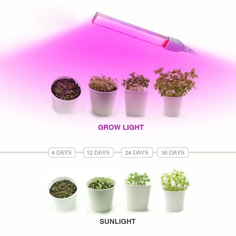 Stand USB Led Phyto Bars Bunga Led Tanaman Cahaya Untuk Rumah Ruang Tamu Indoor Desktop Isi Tanaman Tumbuh Lampu Indoor Isi Cahaya Seedling Lamp Grow Light USB Phyto Lamp Flexible