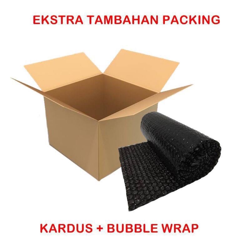 Extra bubble wrap Extra Doos Tambahan Packing