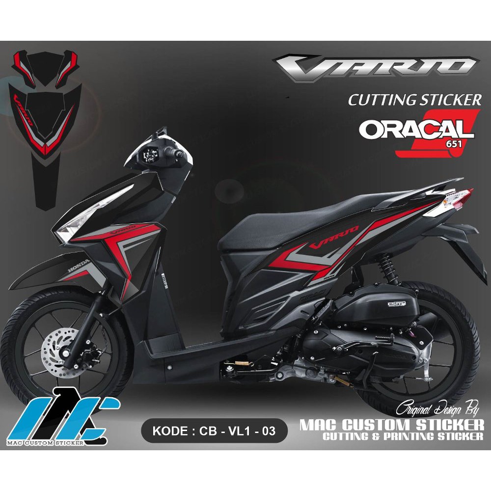 Cutting Sticker Stiker Vario 125 150 Type 3 Bukan Decal