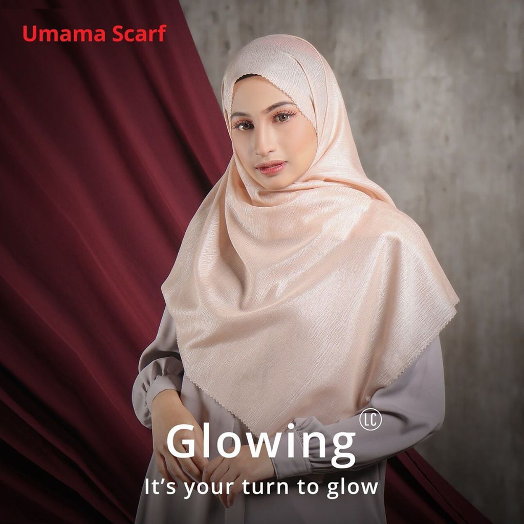 [BISA COD] SQUARE GLOWING LC / SEGIEMPAT CORNSKIN LUREX LASER CUT MURAH