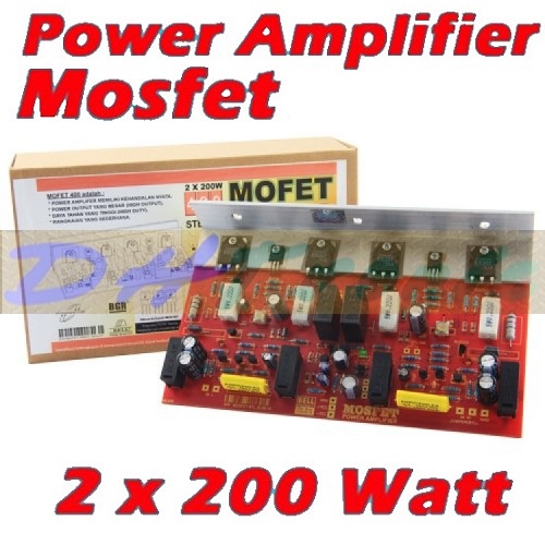 Kit Power Amplifier 400W Mosfet 2x200W Stereo Mofet Stereo 400 Watt Transistor Toshiba Set Plus