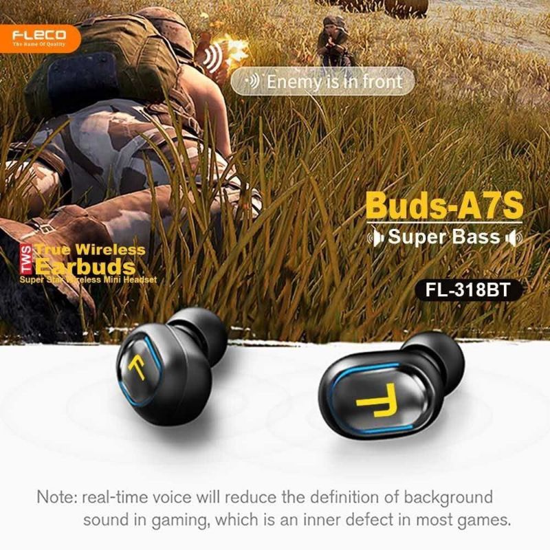 HEADSET BLUETOOTH FLECO A7S FL-318BT HANDSFREE EARPHONE WIRELESS FLECO FL318BT A7S SERIES