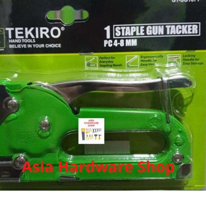 

Hot - TEKIRO Staples Tembak Jok 4 - 8 mm Staple Gun Tacker Alat Tembak Hekter Jok ン