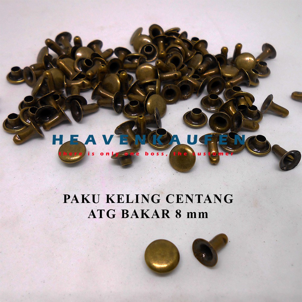 Paku Keling Rivet Centang Gepeng ATG 8 mm Harga Per Pack isi 50 pasang