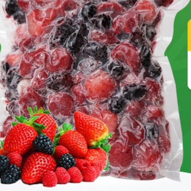 

PROMOSI !!! 9.9 MIX BERRIES FROZEN BY BALI FOOD INDUSTRY - BUAH BEKU, BUAH FROZEN [KODE 038]