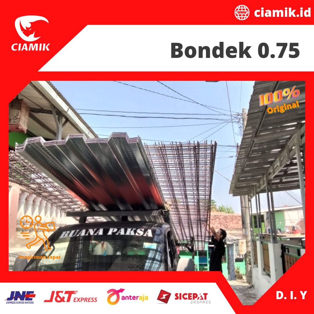 Bondek Cor 0.75 0 75 0,75 5 meter Floordeck Beton Cor Full SNI
