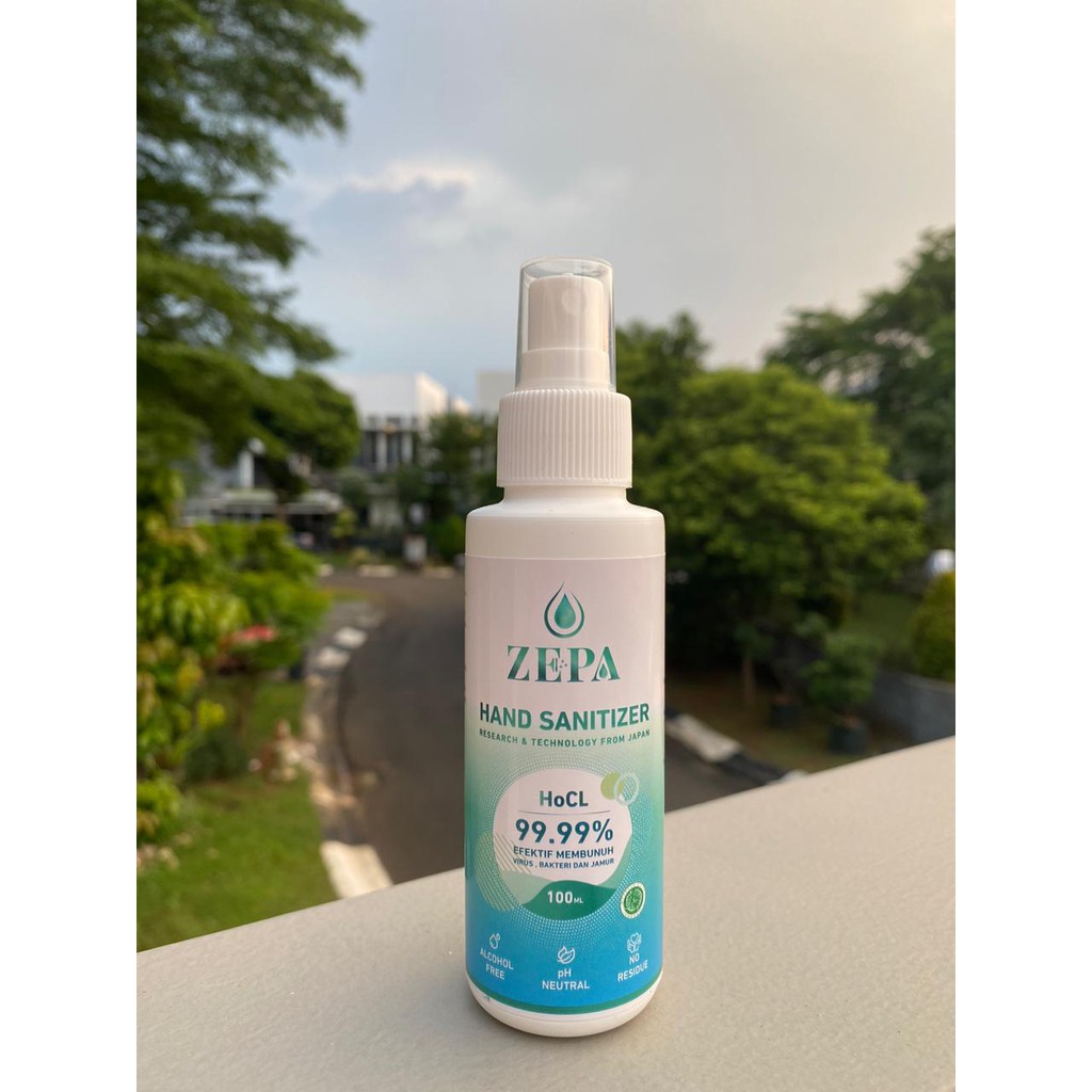 ZEPA HOCL HAND SANITIZER 100ml [NON ALCOHOL, FOOD GRADE, 100% HALAL]