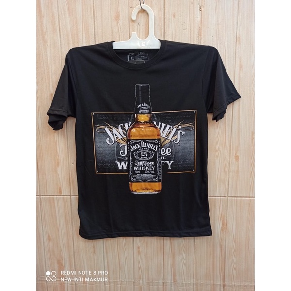 Kaos tshirt pria distro motif beer size L