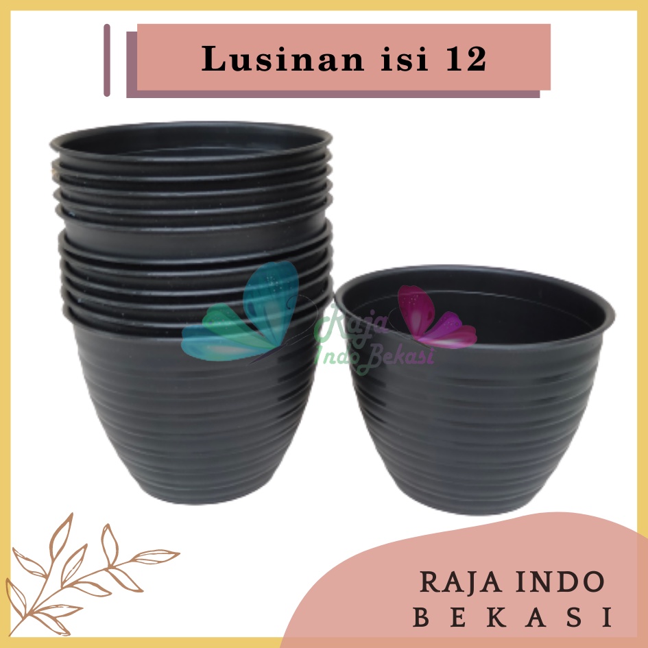 Lusinan Pot Tawon 15 Cm Hitam - Pot Tawon Putih Tirus 15 18 20 21 25 30 Cm Lusinan Grosir