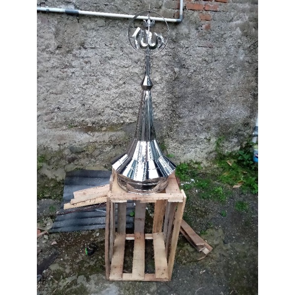 Kubah Masjid Kerucut Ukuran Diameter 40 Cm