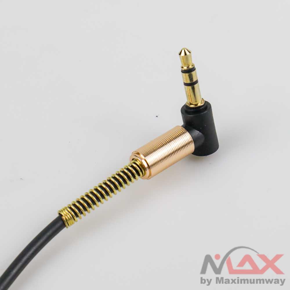 Jek 3.5mm Male to 3.5mm Male AUX Audio HP ke Ampli Sterio Stereo Taffware Kabel Audio AUX 3.5mm ke 3.5mm Laki Spring L Jack 1.5m 3.5mm Male AUX Straight Spring Cable Audio Adapter Cord for Car Speaker Phone Audio
