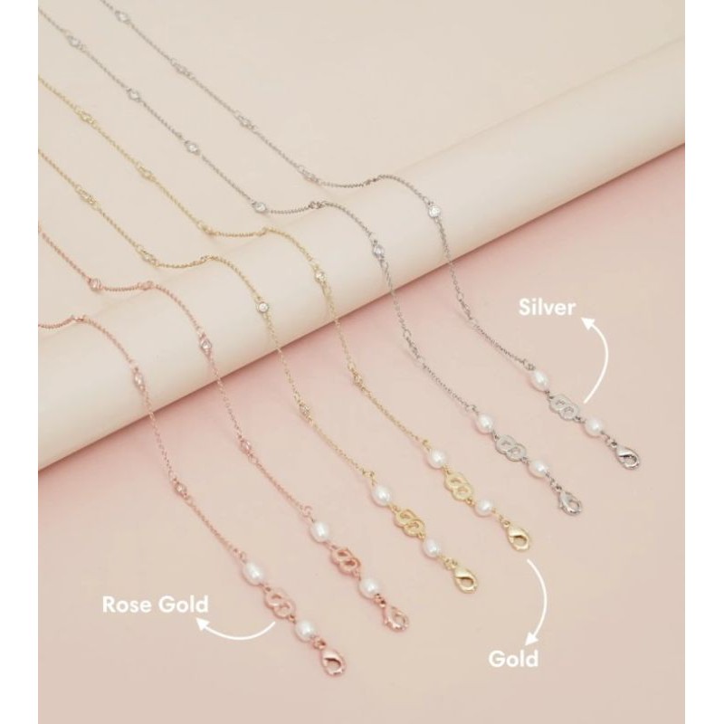 BUTTONSCARVES EVERYTHING LONG CHAIN-ROSEGOLD