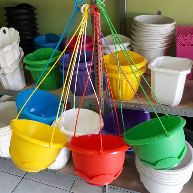  Pot  gantung  GT 20 ready warna  putih  Shopee Indonesia