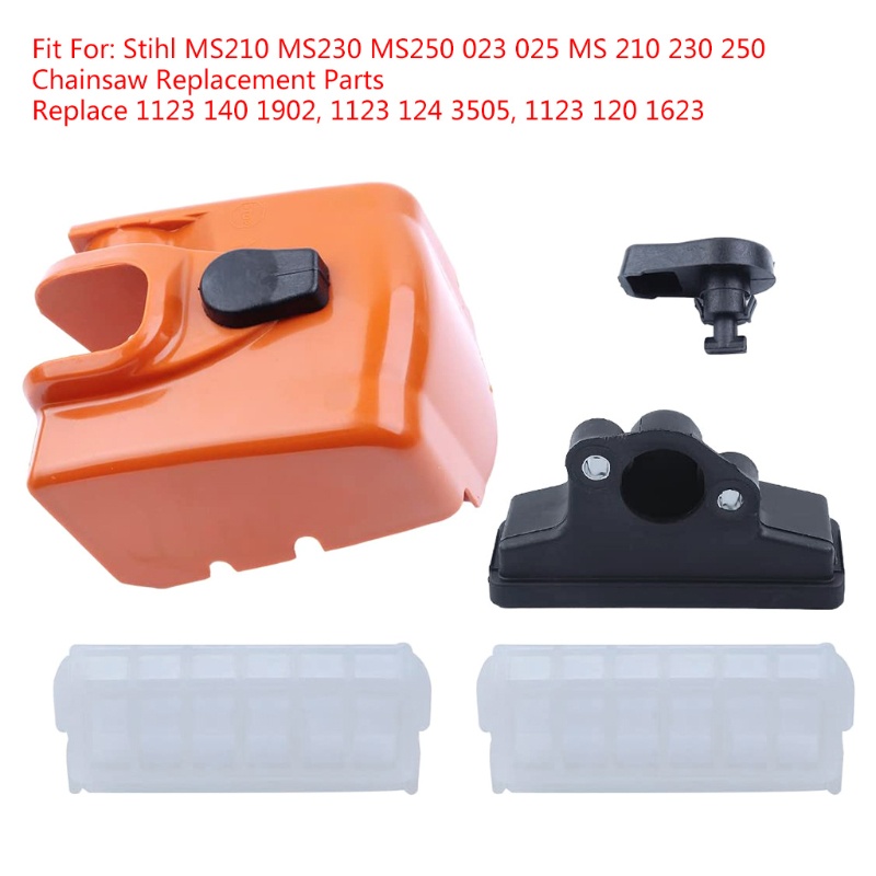 Mary Set Filter Udara + Cover + Knob Kunci Twist Pengganti Untuk Gergaji Mesin MS210 MS230 MS250 023 025 MS 210 230 250
