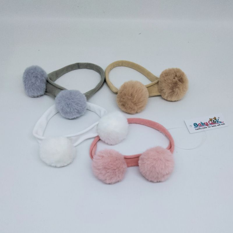 Q&amp;K headband pom pom