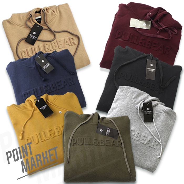 JAKET SWEATER HOODIE PULL AND BEAR EMBOS FULL TAG LIKE ORI 1:1