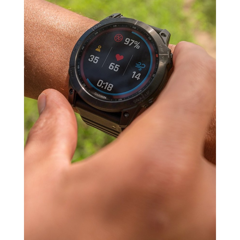 Garmin  7X Sapphire Solar Black DLC Titanium with Black Band - Original Garansi Resmi 2 Tahun