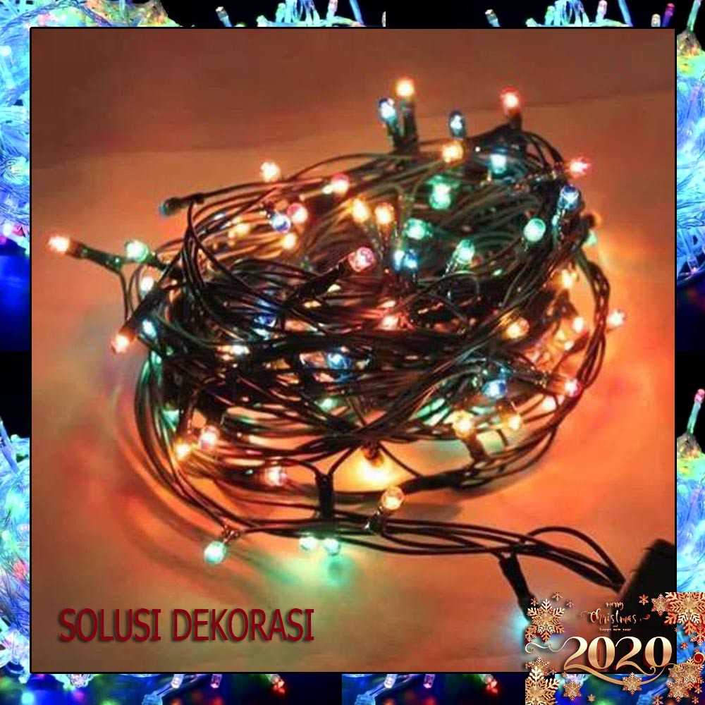 Tumblr Lampu Hias Led Natal Twinkle Light Christmas Dekorasi 100led 10 Meter Lampu Natal