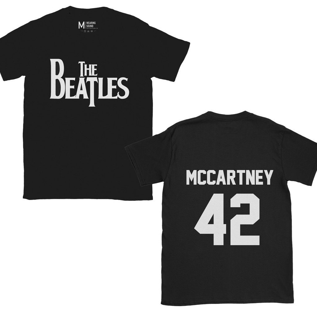 Baju Kaos Band The Beatles Paul Mccartney 42 Black