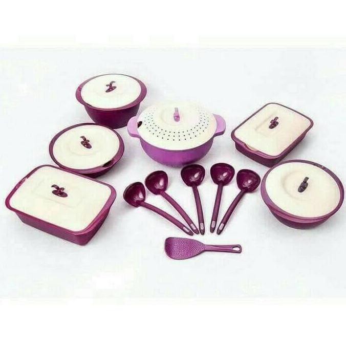 Avista Emerald Series_Wadah Saji Set - Ungu
