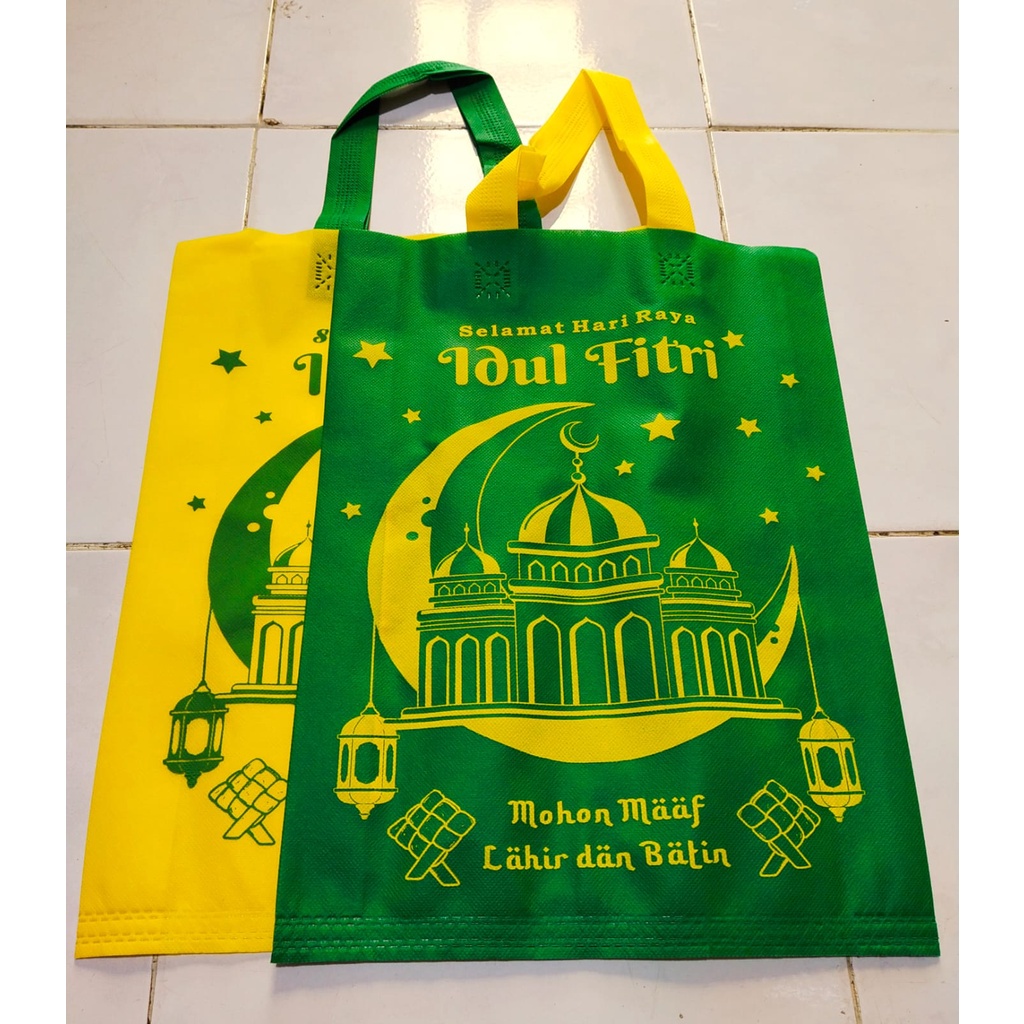 Tas Kain / Tas Tenteng Goodie Bag Kantongan idul fitri lebaran 30x40