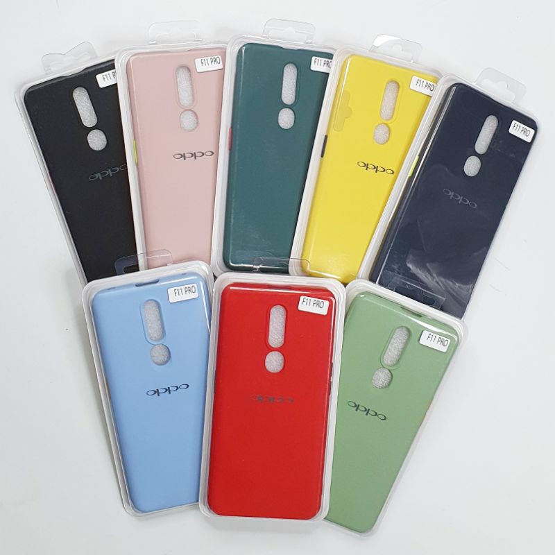 Oppo F11 Pro Macaron Tone Case / Silicone Macaron Colour Side button