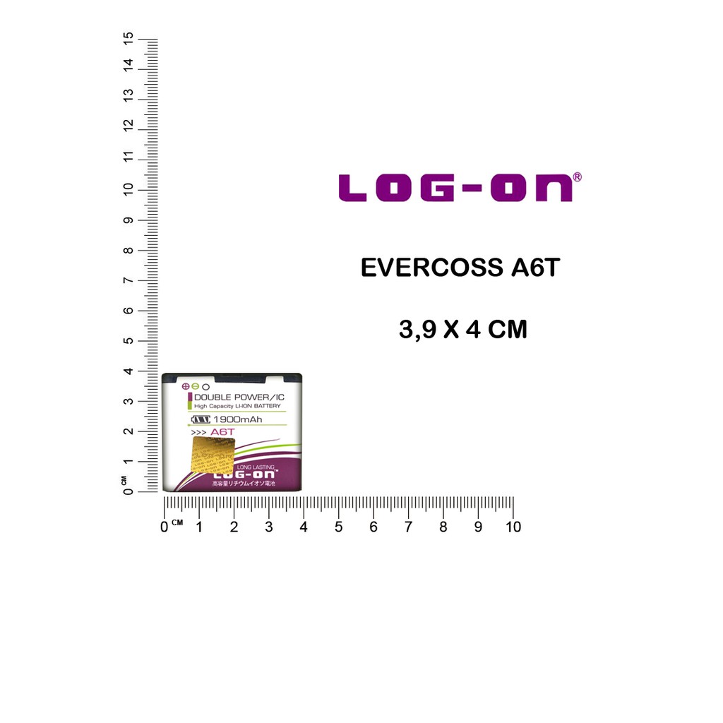 BATERAI EVERCOSS A6T - LOG ON DOUBLE POWER BATTERY BATRE