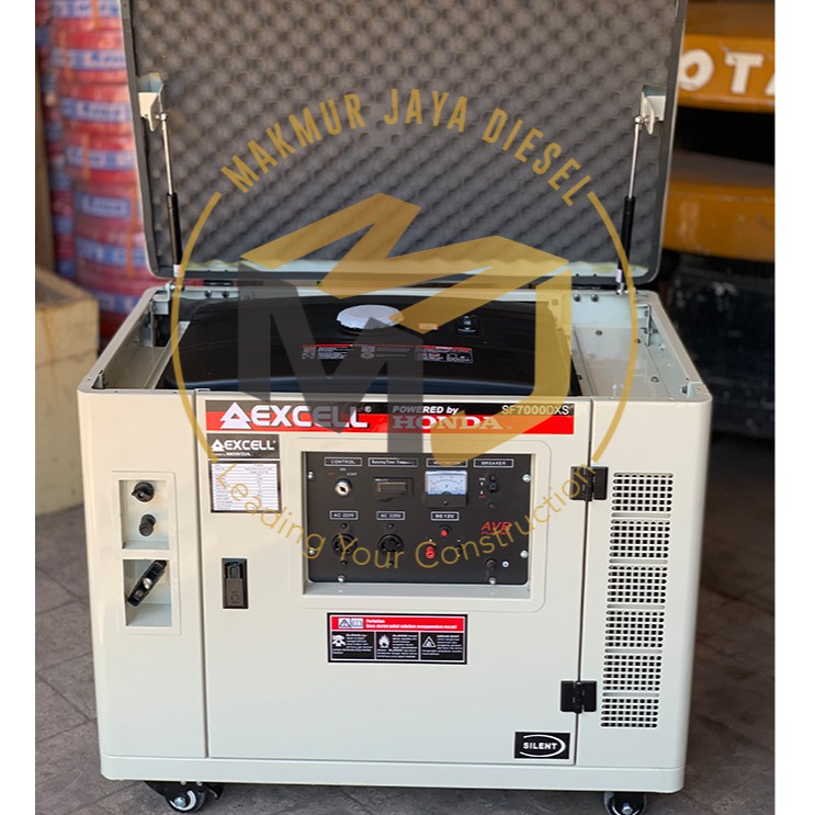 Genset Honda Excell Sf 7000 Dxs - 5000 Watt