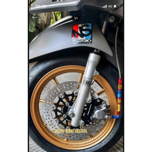 Piringan Cakram Delkevic 260mm Beat/Fi/Scoopy/Vario 125/Vario 150/Vario 160/Vario 150 New 2018-2022/Beat Street/Genio/Beat Karbu/Scoopy New/Beat Deluxe/Beat New 2020-2022/Beat Pop/Genio/Mio/Xeon/Mio Soul/Jupiter Mx Bahan Cnc Floating