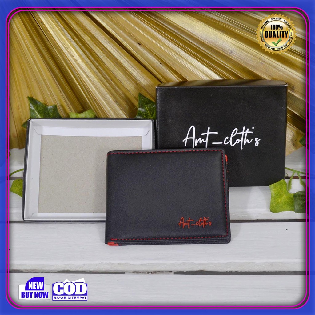 (TERLARIS) Dompet Kulit Sintetis Pria AMT Cloth Original Bayar di tempat