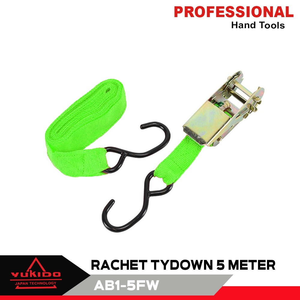 RACHET TIE DOWN 1 INCH X 5 meter KREK SOUND SISTEM CARGO LASHING TRACK TREK BELT TRACKBELT TALI PENGIKAT BARANG BAWAAN BERKUALTAS