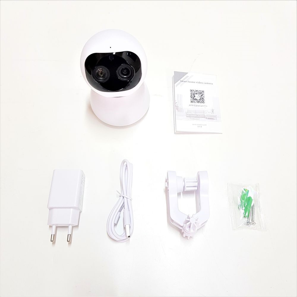 IP Camera / IPCAM CARE CAM 1080P, 2MP x 2 LENS. Hybrid Zoom 10x. Infra Red