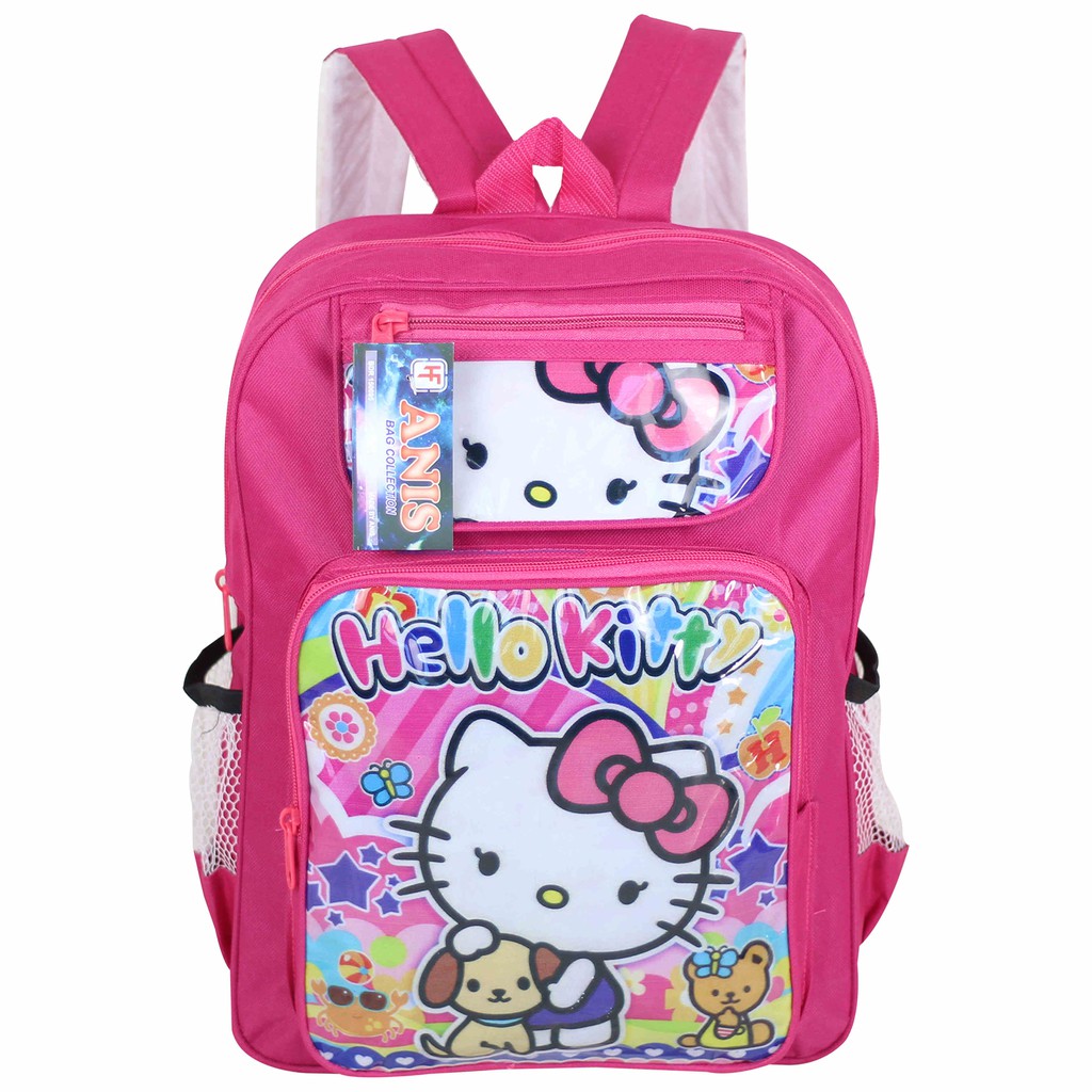 Tas Ransel Sekolah Anak Perempuan TK PAUD Gambar Karakter Hello Kitty Murah Bagus Lucu Trendy Keren