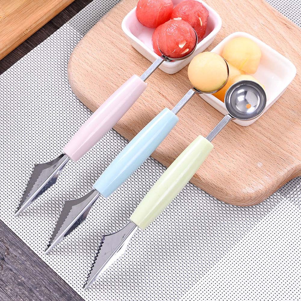 Alat Kerokan Buah / Cetakan Cocktail / Fruit Baller Carving Scoop 2 in 1 / Cocktail Tools 2 in 1