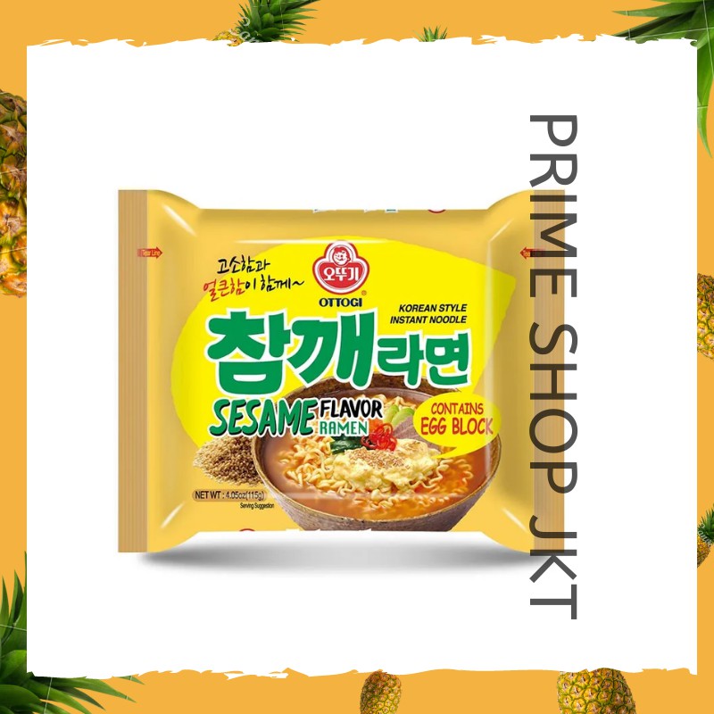 

Korean Ottogi Sesame Ramen Egg Noodle Ramen - Mie instan Rasa Wijen Telor Korea