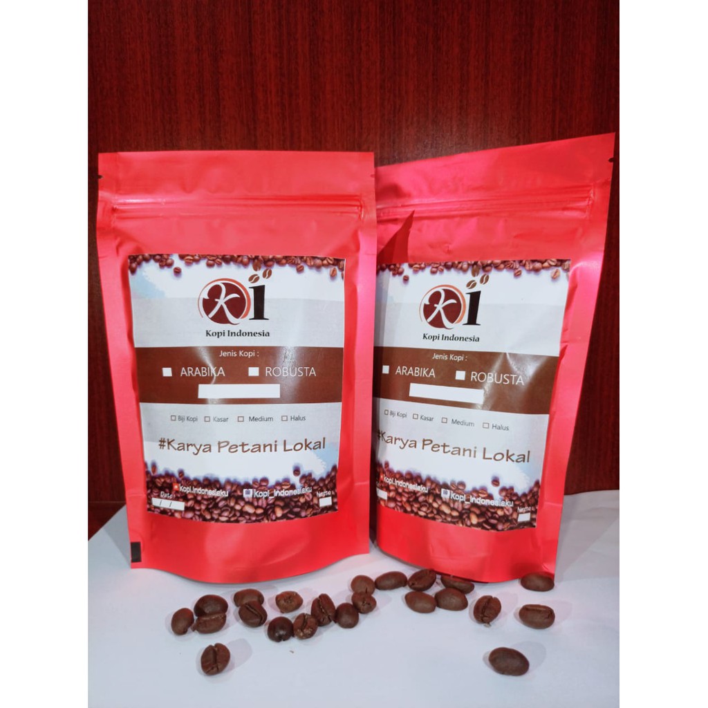 

KOPI ARABICA 100 GRAM/BIJI KOPI/KOPI ACEH GAYO/KOPI ROBUSTA LAMPUNG/KOPI BALI KINTAMANI/KOPI TORAJA/