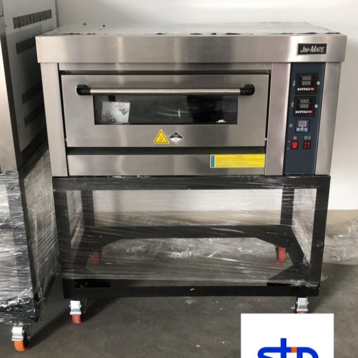 bisa COD gas oven 1 deck 2 tray plus kaki meja JiM MATE garansi resmi termurah