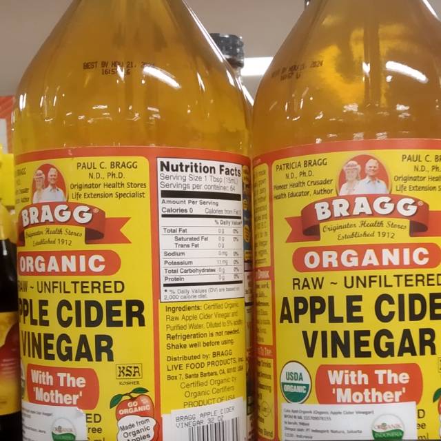 

Bragg Apple cider vinegar 1liter