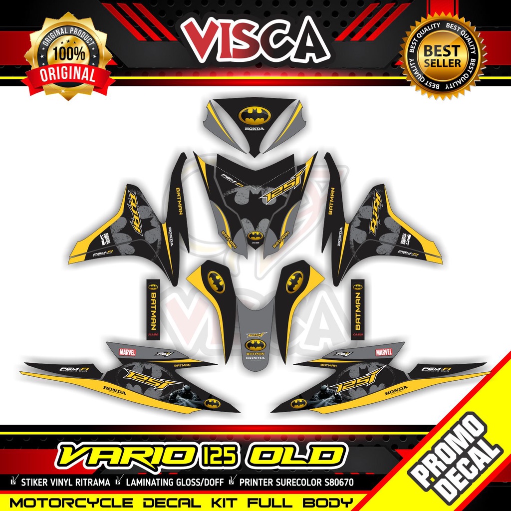 Decal Vario 125 Old Full Body Stiker Vario 125 Old Keren Full Body Striping Vario 125 Old Full Body 