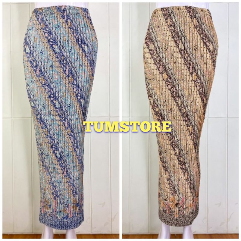 Jual Rok Plisket Batik Motif Kimi - Original / Bawahan Batik Jumbo