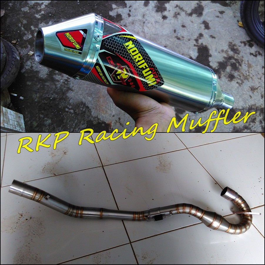 Knalpot Norifumi monster titan stainless steel untuk motor Honda CRF150L / CRF 150 L