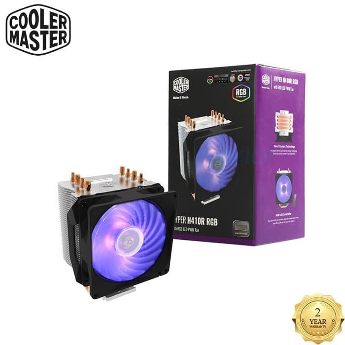 Cooler Master Hyper H410R RGB CPU Fan Cooler + RGB LED Controller