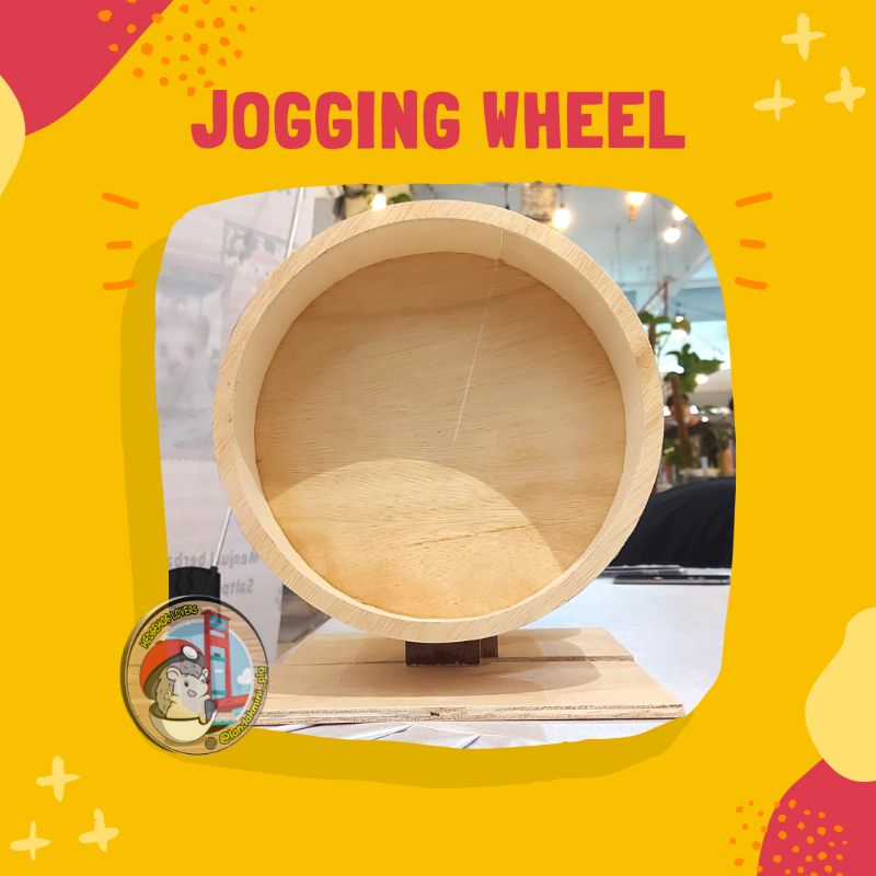 JOGGING WHEEL/RUNNING WHEEL KAYU 25CM UNTUK LANDAKMINI HAMSTER MARMUT