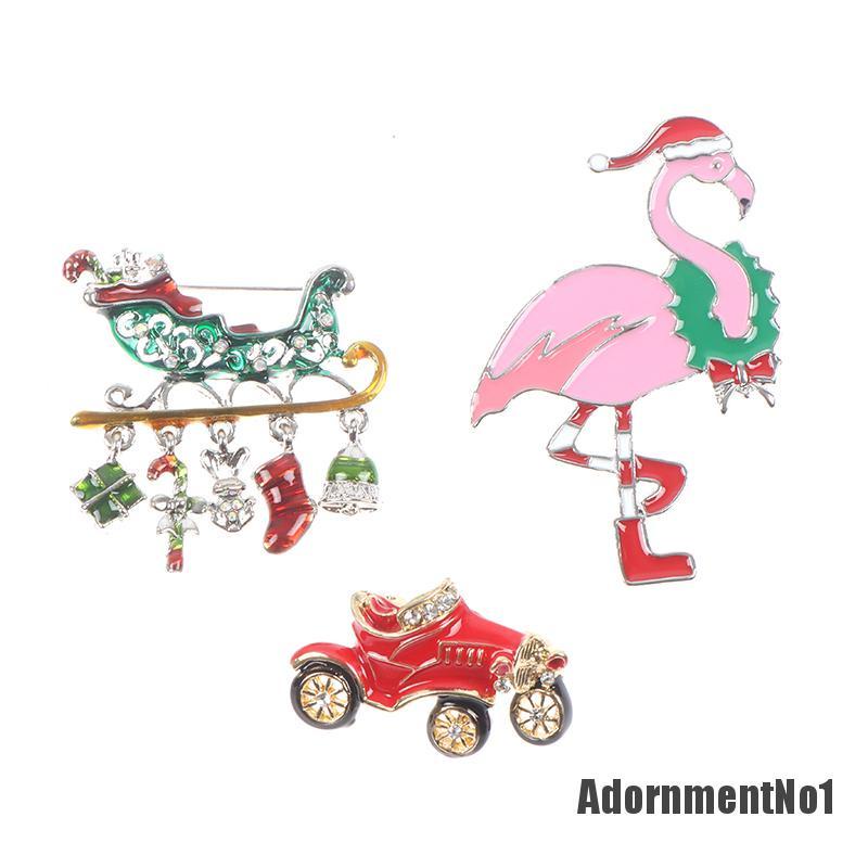 (Adornmentno1) 1pc Bros / Pin Enamel Bentuk Pohon Natal / Kucing Untuk Aksesoris Wanita