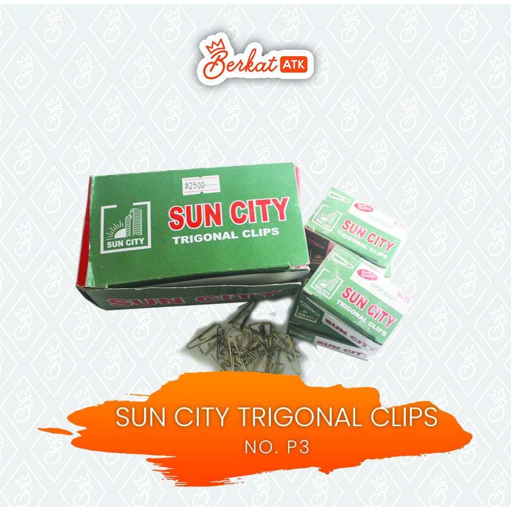 

Trigonal Clip / Klip / Penjepit Kertas Sun CIty No.3