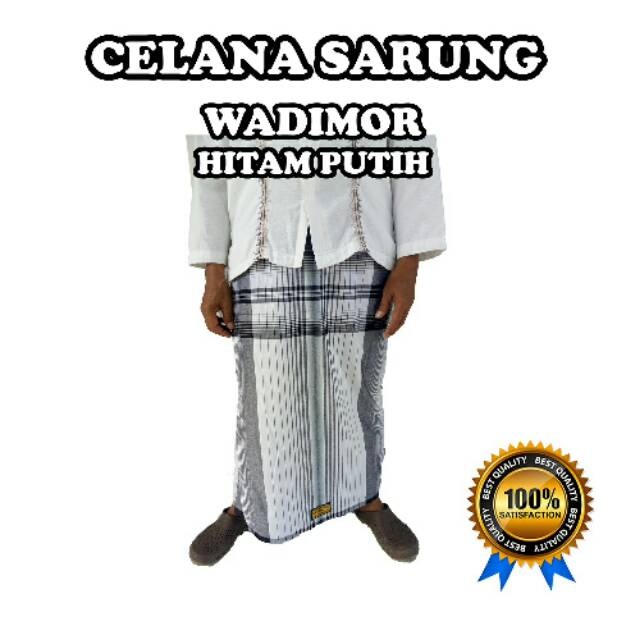 Sarung Celana Wadimor Dewasa Hitam Putih