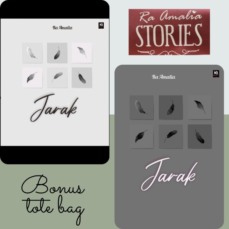 NOVEL JARAK ( BUKU 1 & 2 ) Oleh Ra amalia bonus totebag