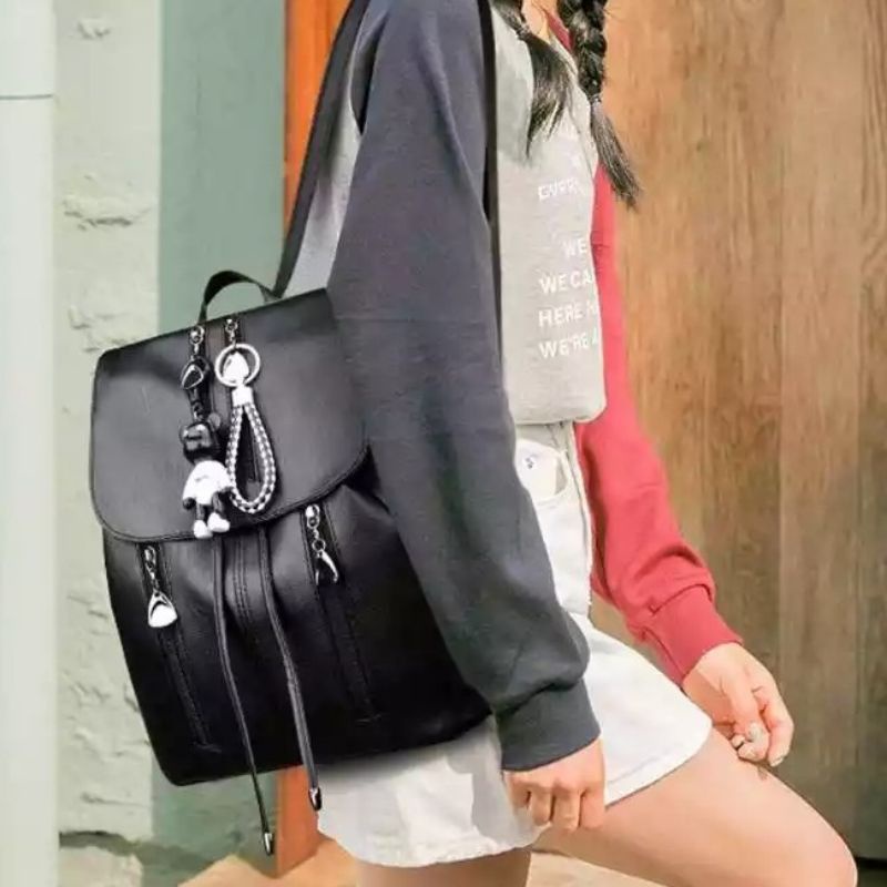 Tas Ransel Wanita Import Backpack Fashion Korea Murah Tebal