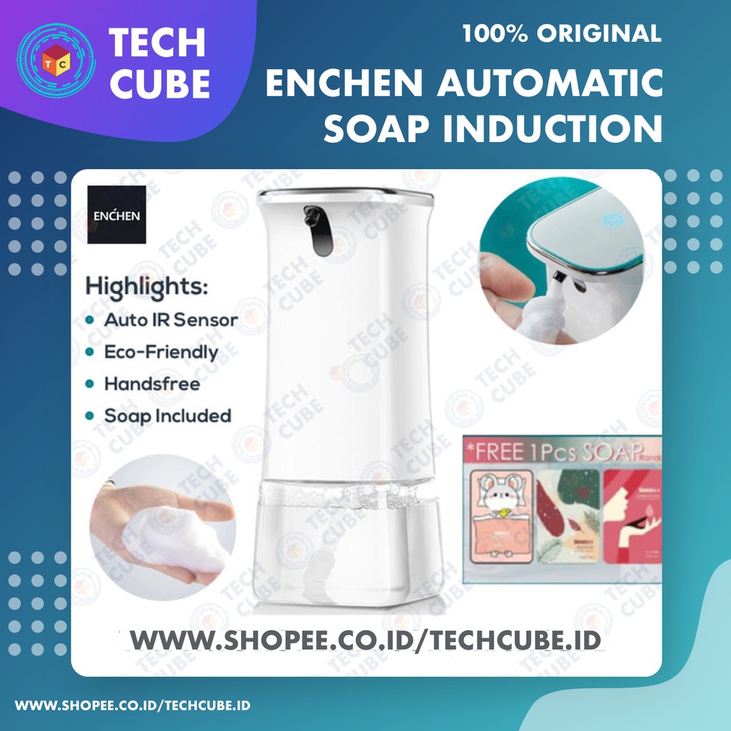 Enchen Soap Dispenser Sabun Cuci Tangan Auto Sensor Otomatis